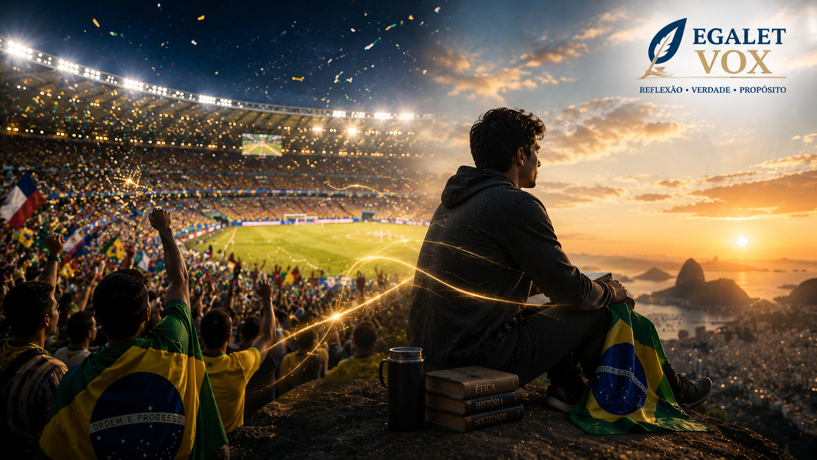 Copa do Mundo, cultura e sociedade: multidão e bandeiras simbolizando pertencimento